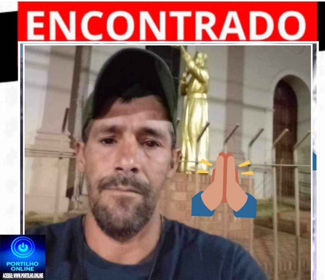 📢👊🤝👏🙏🙌👍👉Encontrado: Renato Barbosa, 40 anos