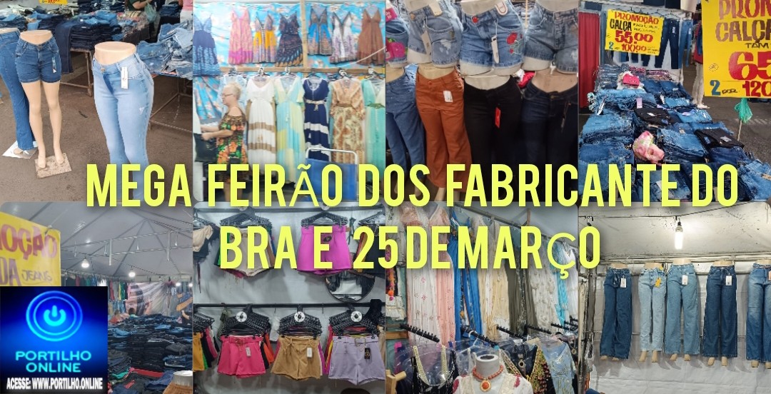 📢👉🤝👏👙👘👢👡👜💼👓🧢🧦🧥👕👖💋💄Aproveitem! Os últimos dias do Mega Feirão dos Fabricantes de Roupas do Brás e da 25 de Março.