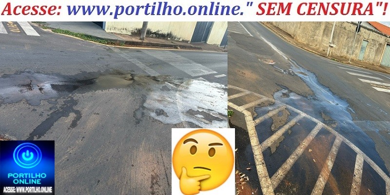 👉❓📢💦💧🕵️‍♀️🔍Boa tarde, Portilho! Desde quinta-feira passada, no cruzamento das rua Rio Branco com Quintiliano Alves, está tendo esse vazando de água.