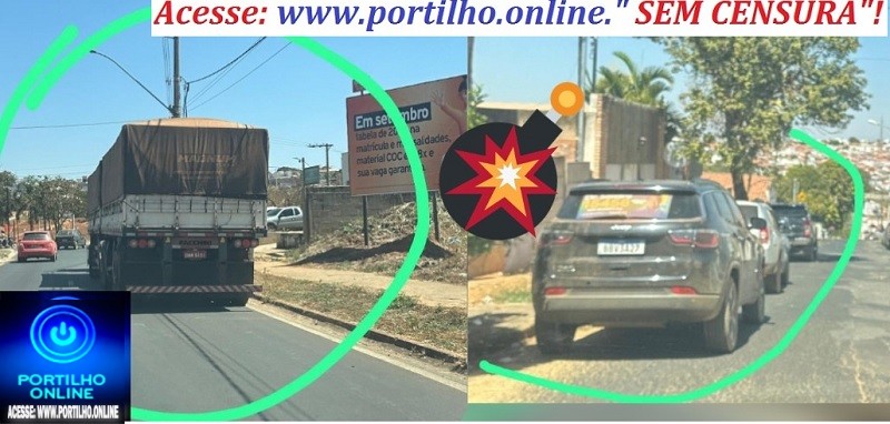 👉📢🚨❓✍🚧🤔🚛🚚🛑🚦Isso pode??? Portilho Tem um caminhão parado todo dia na Avenida José Amando de Queiroz no rego do Betinho.