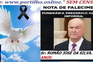 👉 ⚰🕯😔😪👉😱😭 😪⚰🕯😪 NOTA DE FALECIMENTO… o Sr: ROMÃO JOSÉ DA SILVA. 80 ANOS  … FUNERÁRIA FREDERICO OZANAM INFORMA…