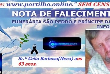 👉⚰🕯😔😪👉😱😭😪⚰🕯😪👉LUTO… NOTA DE FALECIMENTO …FUNERÁRIA SAO PEDRO E PRÍNCIPE DA 🕊PAZ🕊🕊 … INFORMA…Faleceu em Patrocínio-MG o Sr.º Celio Barbosa(Neca) aos 63 anos.