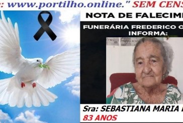 👉 ⚰🕯😔😪👉😱😭 NOTA DE FALECIMENTO… A Sra: SEBASTIANA MARIA PIRES 83 ANOS … FUNERÁRIA FREDERICO OZANAM INFORMA…