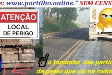 👉📢🤔🚧🚔🗣💰⚖🚨🚑🚒Perigo na MG-230: Resíduos de Gesso Caindo de Caminhões Colocam Vidas em Risco