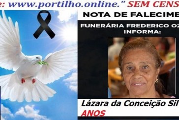 ⚰🕯😔😪👉😱😭 😪⚰🕯😪 NOTA DE FALECIMENTO… Lázara da Conceição Silva ( Dona Quita 84 ANOS)… FUNERÁRIA FREDERICO OZANAM