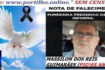 ⚰🕯😔😪👉😱😭 😪⚰🕯😪 NOTA DE FALECIMENTO…MASSILON DOS REIS GUIMARÃES (PIO) 65 ANOS … FUNERÁRIA FREDERICO OZANAM