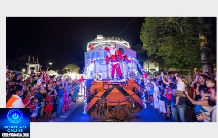 📢🎅🎄🤝👏🙌🧐🌲🤶🚂🚞Dia 10 de Dezembro o trem natalino da VLI passará por Patrocínio-MG.