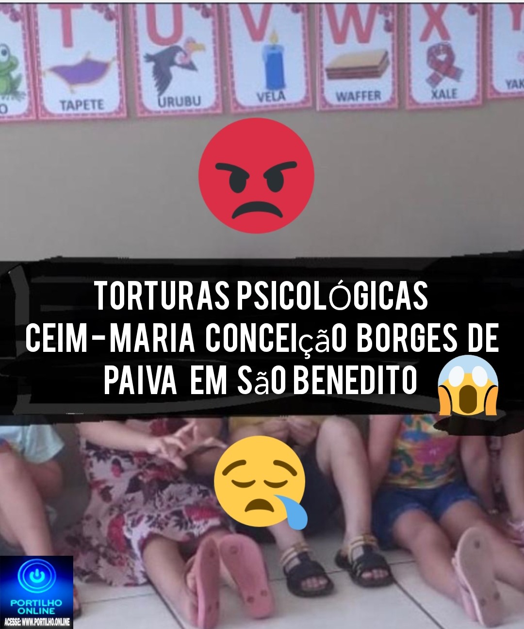 👉📢😡❓🕵🔍🔍⚖😪😪😪Cadê o Conselho tutelar?! Portilho a minha denúncia é da creche situada aqui no Distrito de São Benedito