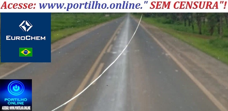 📢👉👀🤔⚖👽🤧🤢💩🤮Portilho, pedimos socorro na MG-230! A Eurochem está poluindo e destruindo a estrada.