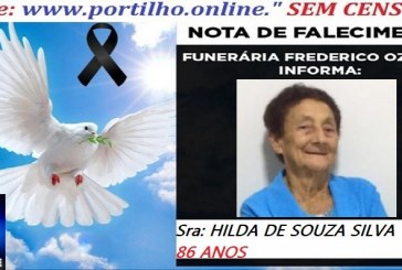 ⚰🕯😔😪👉😱😭 😪⚰🕯😪 NOTA DE FALECIMENTO… Sra: HILDA DE SOUZA SILVA  86 ANOS … FUNERÁRIA FREDERICO OZANAM