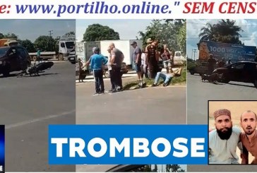 👉📢🚨🚔❓🚧🚦🛑🚒🚑🚐🚨PIMBA! TROMBOSE! Em frente à Auto Elétrica Paraíba – Avenida Faria Pereira