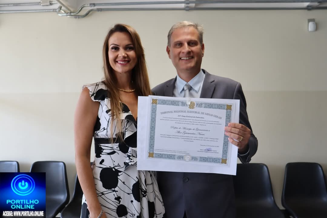 👉🙏🙌🏆🏅👏Prefeito de Guimarânia e seu vice Robertão São Diplomados