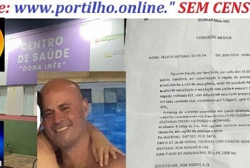 👉Guimarânia-MG🚒🚑📢✍🤔👿💉🧬💊🩺⚖🩻🩸🚨Olá Portilho, boa noite…aconteceu em Guimarânia-MG hoje, no Pronto atendimento dona Inês.