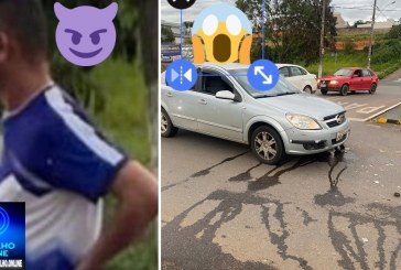 📢👿👹⚖👺🚨🚒🛵🚓🚔Trombose: Esse cara de camisa azul com branco de mão 🫱 na cintura, “sei não viu” ele fugiu do local