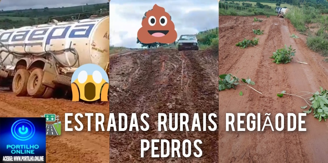 👉👎🕳🤔😡👎🚧🚦🛑Portillho ajuda nóis. Olha sexta feira o caminhão veio trazer água pro arraial e ali na estrada mesmo ele ficou