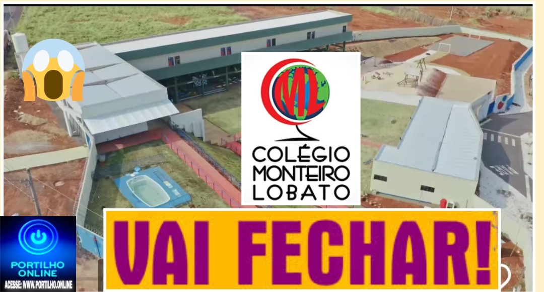 📢❓🤔🙄😱⁉📏📐✂📖🔐🔓Vái fechar depois de inaugurar prédio novo? Escola 🎒🏫 Monteiro Lobato