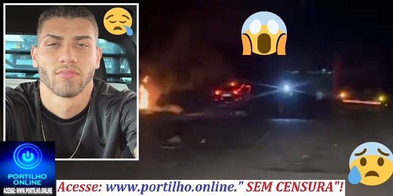 ‍ACIDENTE FATAL N A BR-365 🕵🔍😱🚒🚔 Foi uma despedida?🚑🚨😔⚰🕯😪  O jovem Nicolas Diniz…