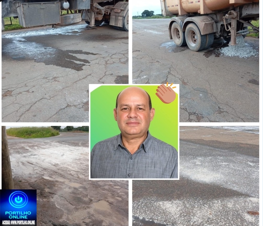 👉📢👏👊✍👀🗣🤢🤮*Vereador Professor Emerson questiona transporte irregular de gesso