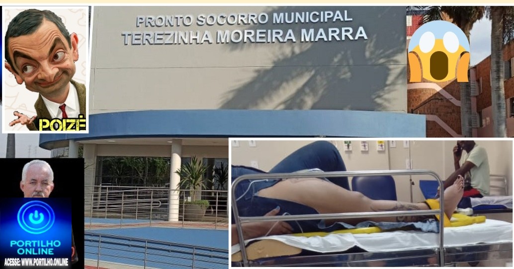 🫵🏻🫵🏻l ⚖👿🚨🩺🩻🩸💊🧬💉🚑🩼😥Portilho…Êh pronto socorro municipal!!! Pacientes acidentados há mais de quatro horas esperando o raio X