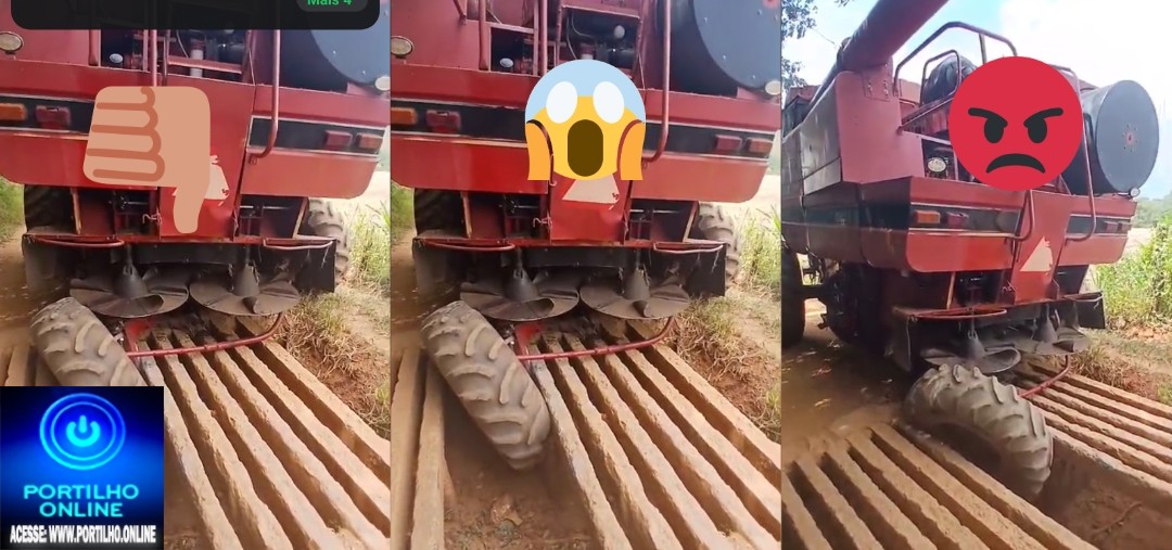 🚜🗣👉😱🚨🚔📸🔍🕵🔎❓Colhedeira Caiu no mataburro em  macaúba de baixo na ponte do Zé Mariano