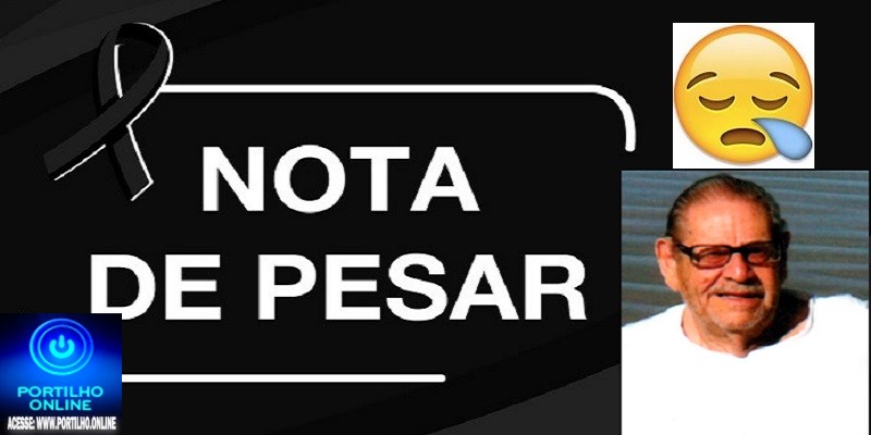 ⚰ 🕯😔😪👉 NOTA DE PESAR. 😱😭 😪⚰🕯😪 Rafael Henrique Tambelini, com 97 anos (pai da Solange) e avô do prefeito Dr. Gustavo faleceu.