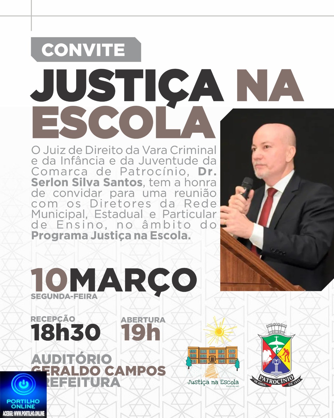 👉🤝📢🙏👍👏👏👏⚖📏📐✂Justiça ⚖ na escola 🎒 🏫 com o M M juiz Dr. Serlon Silva Santos
