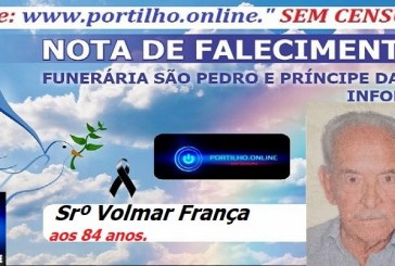 👉LUTO…⚰😔🕯😪😭FUNERÁRIA SAO PEDRO E PRÍNCIPE DA 🕊PAZ🕊🕊 INFORMA…Faleceu em Patrocinio-MG Srº Volmar França aos 84 anos..