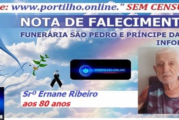 👉LUTO…⚰😔🕯😪😭FUNERÁRIA SAO PEDRO E PRÍNCIPE DA 🕊PAZ🕊🕊 INFORMA…Faleceu em Belo Horizonte-MG o Srº Ernane Ribeiro aos 80 anos.