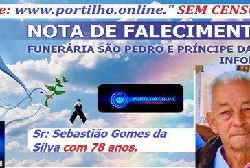 👉LUTO…⚰😔🕯😪😭FUNERÁRIA SAO PEDRO E PRÍNCIPE DA 🕊PAZ🕊🕊 INFORMA…Faleceu em Patrocinio-MG o Srº Sebastião Gomes da Silva com 78 anos