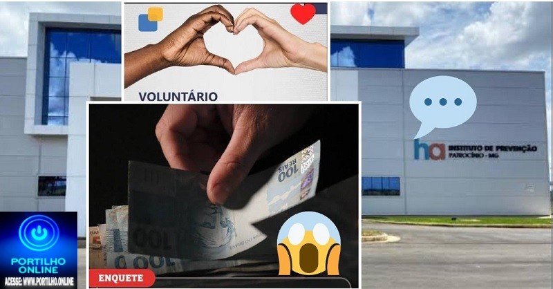 👉🗣📢👀🧐😱🔍🕵🔎💸💵💰💴Portillho pq vc não procura saber sobre os “auto salários dos funcionários” do hospital de câncer de Patrocinio
