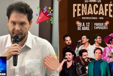 🫵 COMEÇA HOJE A FENACAFÉ/25👊🎉👍👏👏🎹🎚🎺🎸🎤🎧🎬🎥  Prefeito Gustavo garante festa para todos