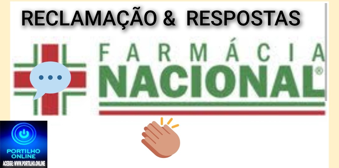 👉🤔❓👊✍👀💉🔬🌡🔍🕵🔎🙄🗣📢Portilho queria publicar uma RECLAMAÇÃO da Farmácia NACIONAL MORADA NOVA (anexo Bernardo)
