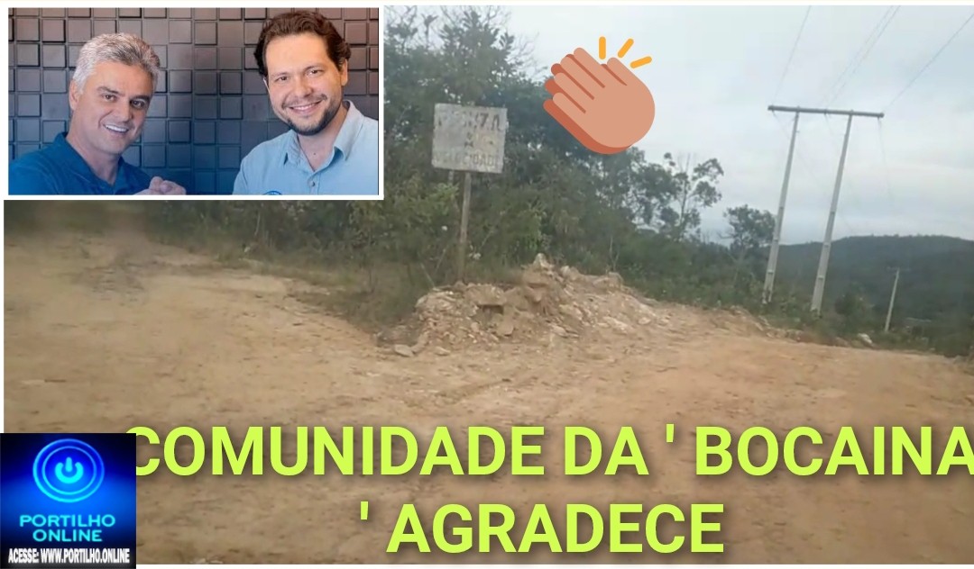 👉👉👍✍🤙🗣👏👏🚔Comunidade da Bocaina agradece a administração de Gustavo e Maurício