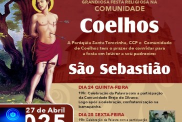 🚀📢👍🚔🤙👏🙏🤝🙌INICIA HOJE A FESTA DE SÃO SEBASTIÃO NA COMUNIDADE DOS 🐇 COELHOS 🐰