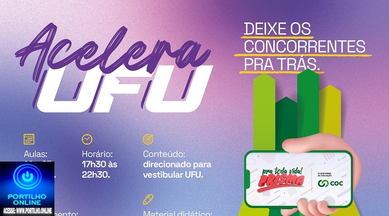 👉📢👏🙌✨📏📌📐✂🔐Alunos do Colégio Prisma COC Acelera UFU Prisma prepara para o vestibular UFU 2025