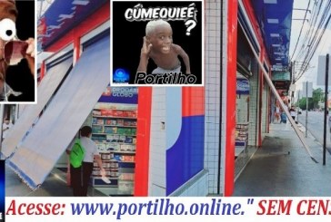 👉📢🗣👀🔍🕵🔎😱💊💉🎬🤔❓Estupidez sem analgésico! Toldo de farmácia atrapalha pedestres no Centro