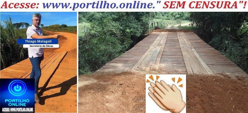 👉👊👏🙌🤝👏👏👏👏🫱🏻🫲🏿Secretario de Obras Thiago Malagoli mostra como se faz uma ponte que atenda o produtor rural.