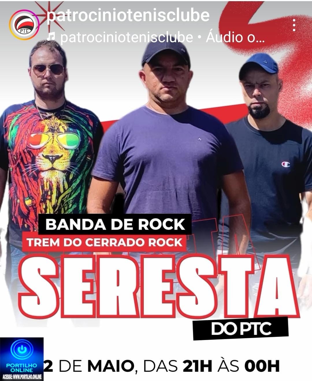 👉👊🤝👏🎹🎸🎻🎼🎧🎤Banda TREM DO CERRADO” De volta para o futuro, se apresenta hoje dia 02/05/25 no PTC