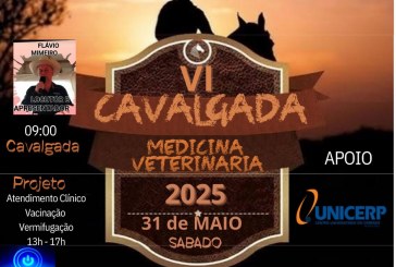 📢📢👉👏🤝🐎🐎🐴🦓🤠🤠🤠🤠VI Cavalgada de Medicina Veterinária do Unicerp acontece no dia 31 de maio