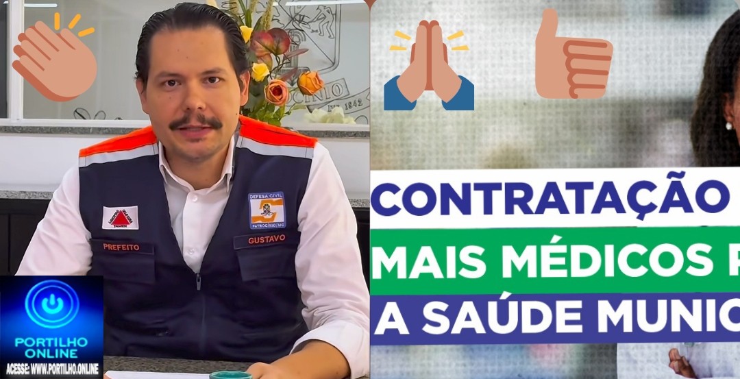 🫵🏻 🩺🩻🩸💊🧬💉🚑🩼 Promessas na saúde: prefeito Dr. Gustavo Brasileiro prioriza o setor e amplia quadro de médicos