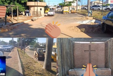 👉📢👏🚧🤝🙌👏👏👏Pracinha da Santa Casa passa por reconstrução e ganhará até uma mini capela
