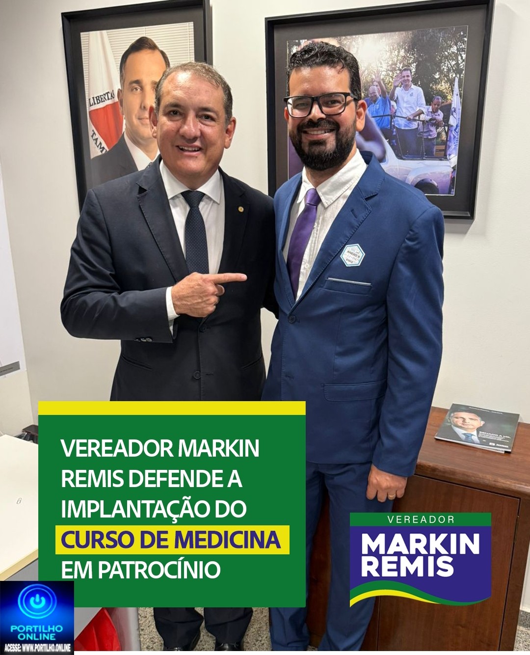 🩺🩻🩸💊🧬💉🚑🩼 VEREADOR 📢🤝👍🙌👏👏MARKIN REMIS DEFENDE A IMPLANTAÇÃO DO CURSO DE MEDICINA EM PATROCÍNIO