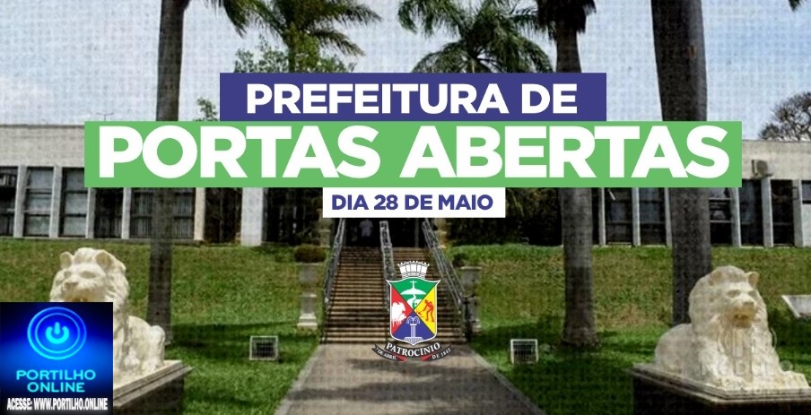 👉 NOTÍCIASSSS DA PREFEITURA…Projeto “Prefeitura de Portas Abertas” terá nova edição nesta quarta-feira, 28 de maio 👍🙌👏📢👏👏👏GESTÃO: Prefeito Gustavo e Maurício…