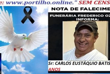 👉😱😭😪⚰🕯😪 NOTA DE FALECIMENTO. FUNERÁRIA FREDERICO OZANAM INFORMA… Faleceu em Patrocinio, o  Sr: CARLOS EUSTÁQUIO BATISTA  55 ANOS