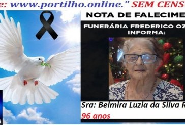 👉😱😭😪⚰🕯😪 NOTA DE FALECIMENTO. FUNERÁRIA FREDERICO OZANAM INFORMA… Faleceu em Patrocinio, a Sra: BELMIRA LUZIA DA SILVA REIS 96 ANOS