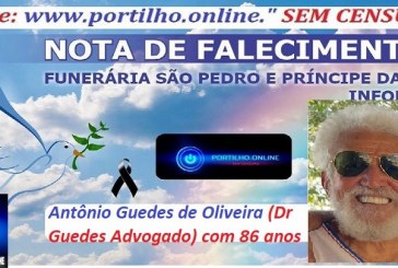 👉LUTO…⚰😔🕯😪😭FUNERÁRIA SAO PEDRO E PRÍNCIPE DA 🕊PAZ🕊🕊 INFORMA…Faleceu hoje em Patrocínio Antônio Guedes de Oliveira (Dr Guedes Advogado) com 86 anos
