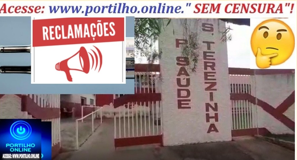 👉❓📢🚨😡🗣😱💉Assunto: Boa tarde, Portilho queria fazer uma reclamação do posto Santa Terezinha