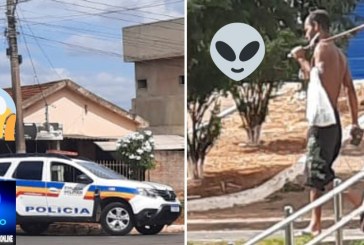 🔪🗡🔪HOMEM do FACÃO… 🗡🚒🚑😱🚔🚨  Policia Militar foi acionada