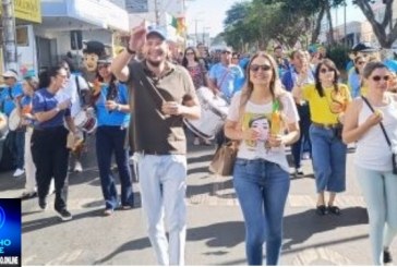 📢🙌🤹‍♀️🙏🤝👏👉🚀Prefeito Dr. Gustavo Brasileiro e primeira-dama Dra. Gabriela Brasileiro apoiam caminhada