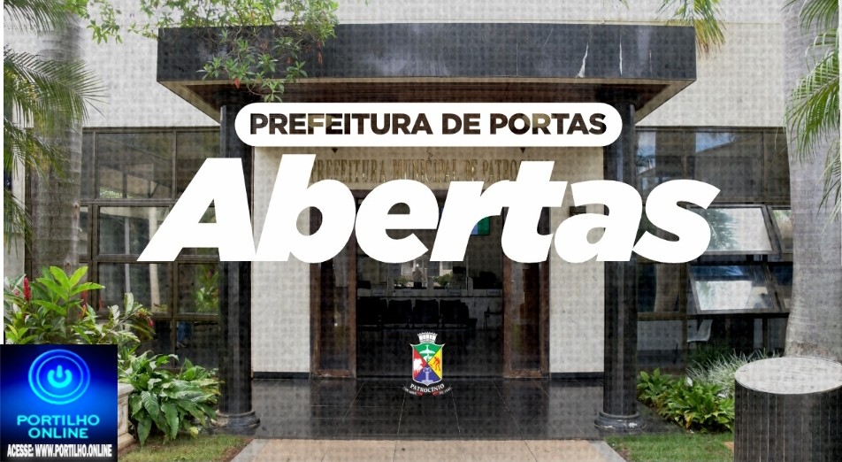 👉📢👍🤙👏🚀✍🤝🙌Projeto “Prefeitura de Portas Abertas” terá nova edição nesta terça-feira, 11 de junho